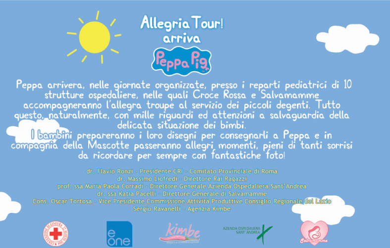 ALLEGRIA TOUR! ARRIVA PEPPA PIG