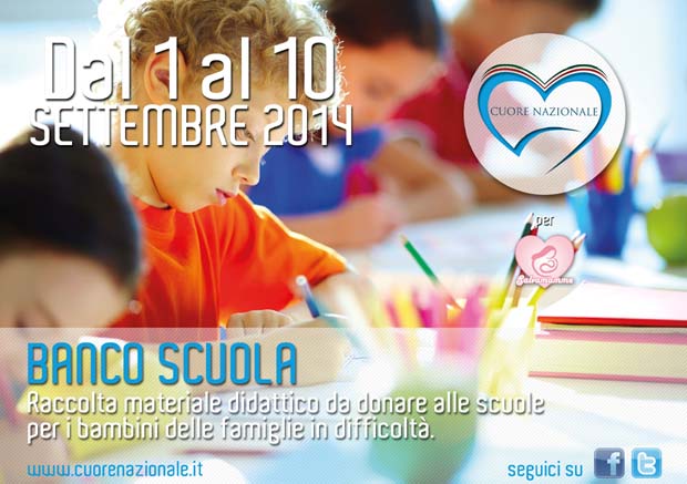 Dal 1 al 10 settembre c’è l’iniziativa “BANCO SCUOLA”